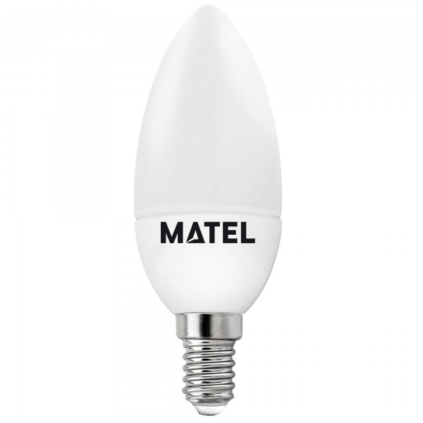 Bomb.led vela e14  6w.fria (caja de 10 unidades)