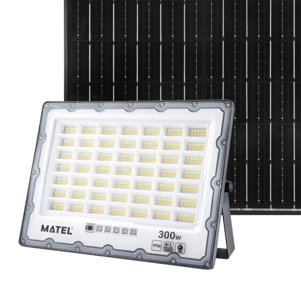 Proyector led solar ip65 gris 300w.3cct